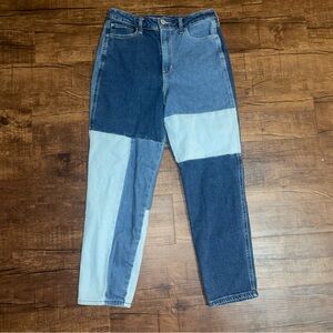 Hollister 7R 28x27 Patchwork High Rise Mom Women’s Jeans